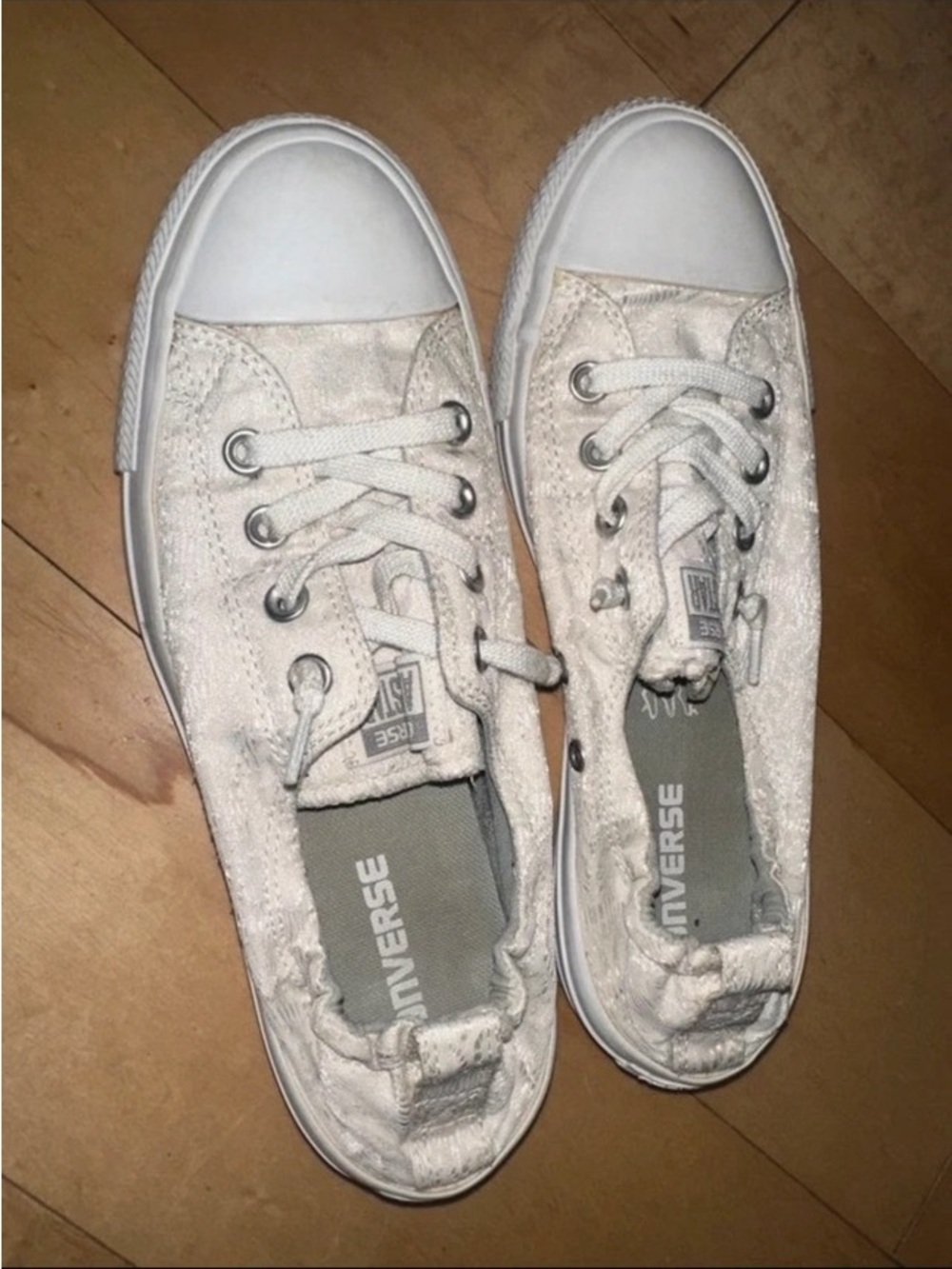Converse Women’s Low Top Canvas Sneakers in White